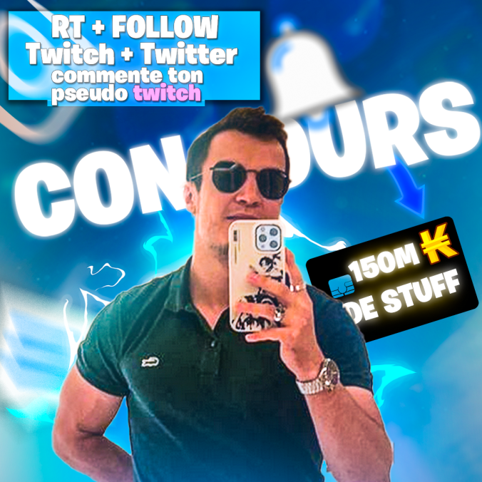 Lastbaroudeur's tweet photo. 150 M DE  STUFF A GAGNER ! FOLLOW + RT SUR TWITTER 
@Lastbaroudeur
 / FOLLOW MOI SUR TWITCH  https://t.co/TBjym926fV 
commente ton pseudo Twitch en commentaire 
TAS le 13/05 https://t.co/s3GMluoU9L
