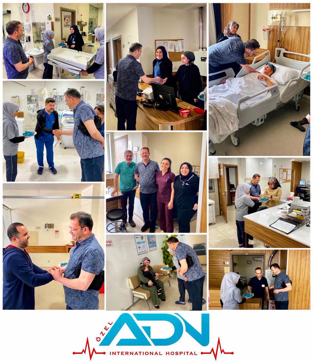 Medikal Direktörümüz ve Medikal Başhekimimiz <a href="/DrCagatay33/">Prof. Dr. Çağatay Çalıkoğlu</a> ile Ramazan Bayramı boyunca mesai yapacak hekimlerimizi, sağlık çalışanlarımızı ve bayramı hastanede geçirmek zorunda olan hastalarımızı ziyaret ederek bayramlarını kutladık.🍬 #ramazanbayramı #ramazanbayramınızkutluolsun