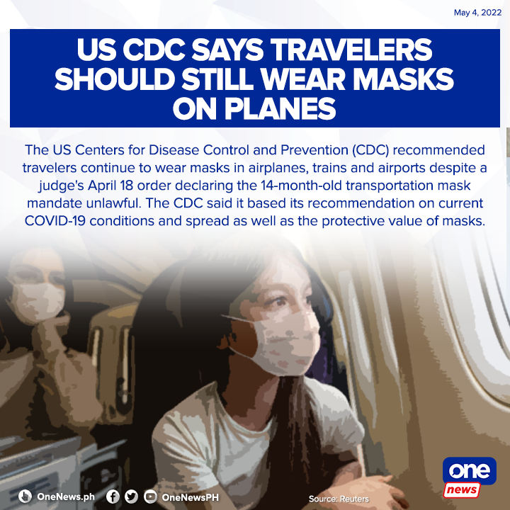 ONE News PH on Twitter "The US mask mandate in airplanes, trains, and