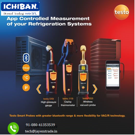 jayemtrading's tweet photo. testo 549i - High-pressure gauge operated via smartphone
For more info please get in touch with tech@jayemtrade.in https://t.co/xULtmLkQMY