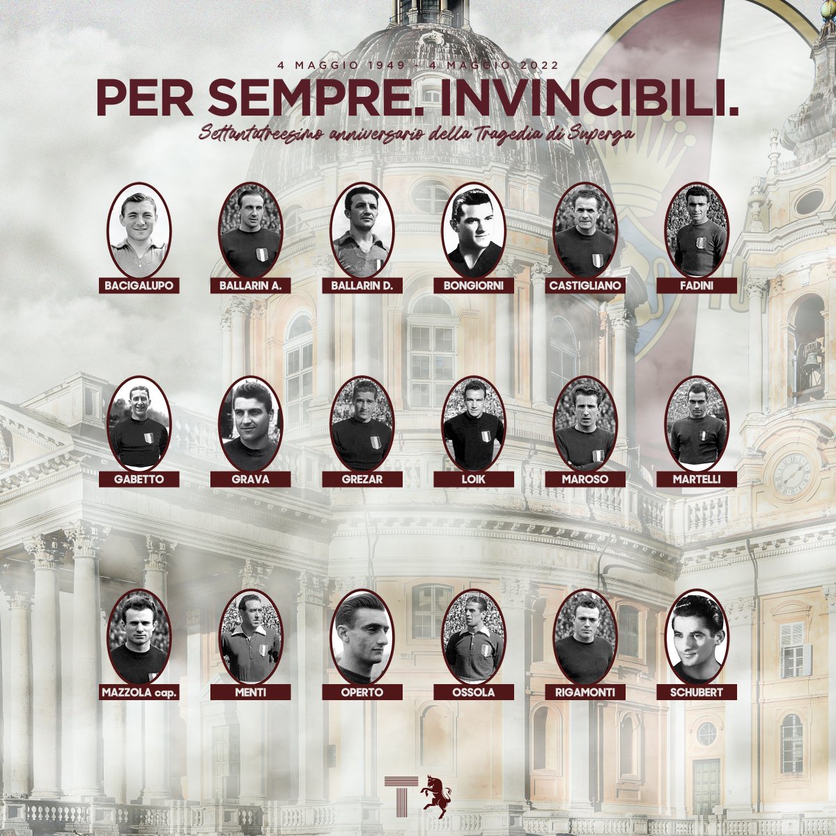 TuttoIlToro's tweet image. ❤️ Sulla collina il tuo sogno è caduto. Nel mio cuore ha trovato dimora.

Ora e per sempre Invincibili.
Ora e per sempre #GrandeTorino

#SFT #FVCG