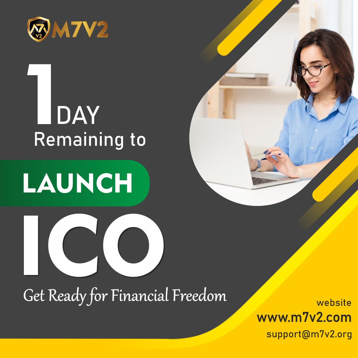 M7V2 token is build at BNB platform. We are developing eCommerce platform, Gamming Platform and Centralize Exchange. Our ICO sales will start from 5th May 2022 to 14th May 2022. We have required your support.
Website: bit.ly/3Fmo89z  
Facebook:  ...