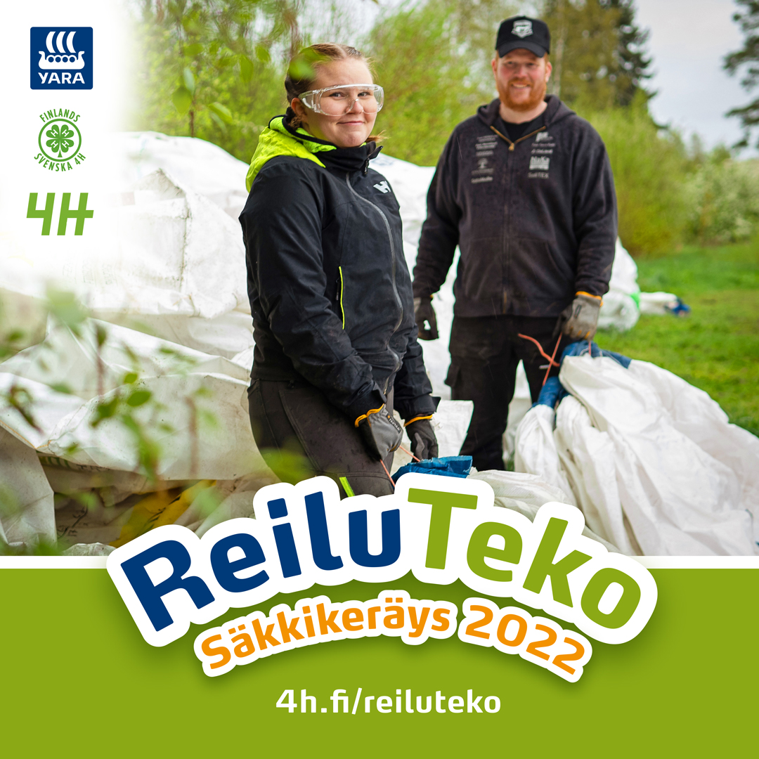 YaraSuomi's tweet photo. Reilu Teko -säkkikeräys alkaa taas: yli 40 miljoonaa kiloa maatalousmuovia on saanut uuden elämän 🍀♻️Keräyspaikat ja tiedot keräykseen otettavista säkeistä löytyvät 4H:n verkkosivuilta https://t.co/pRbLhUZByC Lue lisää: https://t.co/uI3v194XD3 @4HSuomi #reiluteko #kiertotalous https://t.co/vlYpu3Pgck