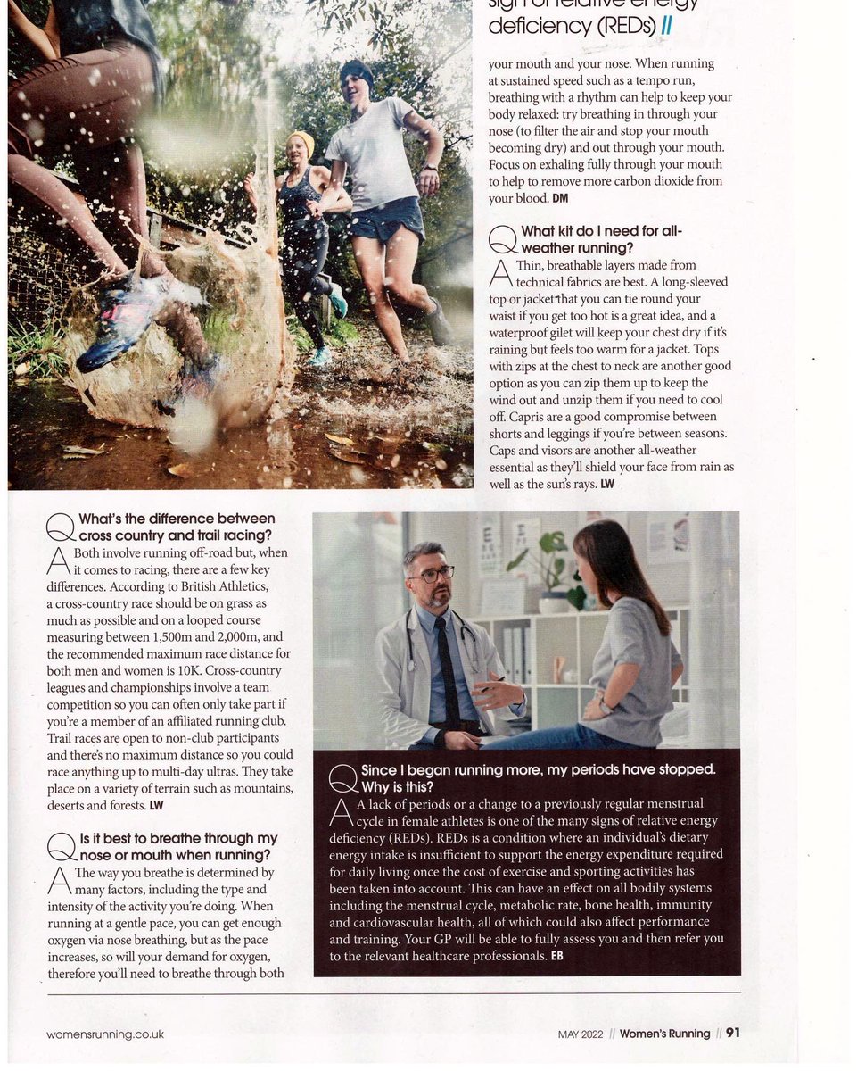 Core_Elements1's tweet photo. ✨ It’s great to seem my Q & A answers featured again in this months @womensrunninguk 👍.
Thank you for inviting me to be part of the panel.
Womens Running UK is out now - have you got your copy?
#running #womensrunninguk #runningmagazine #coreelements #injury #sportsmassage https://t.co/KuKU22frc1