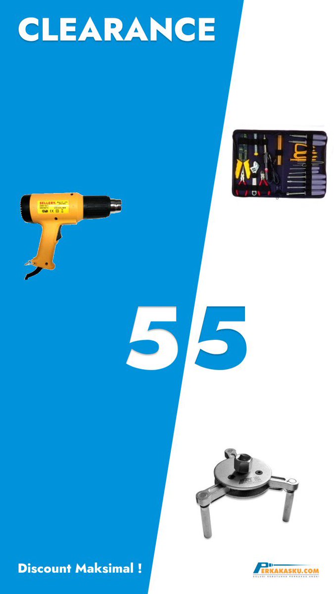 Promo Bersih bersih 55 mulai besok di Perkakasku perkakasku.com/promo-202255