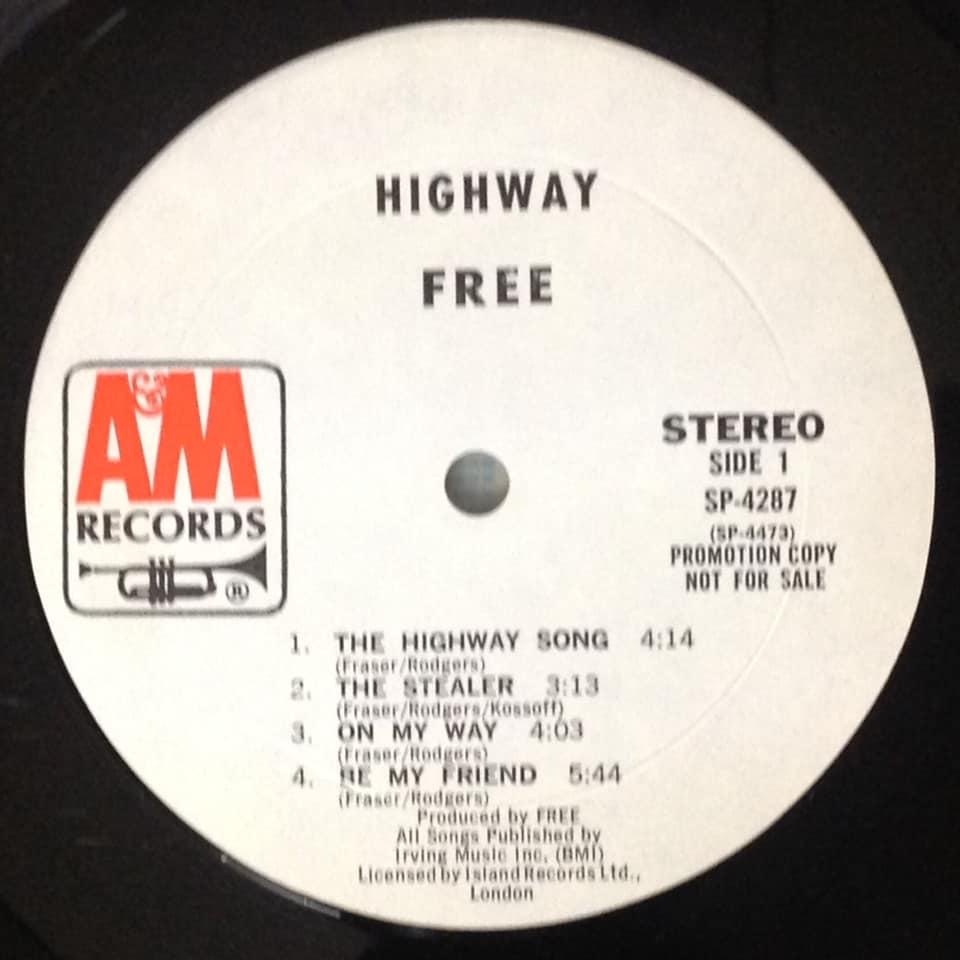 shinjukurecords's tweet photo. 激レア!フリー米国盤・プロモ、ホワイト・レーベル、入荷!
5月7日土曜日販売!
Free US Promo LP White Label / HIGHWAY
#free #freeband #フリー #PaulKossoff #PaulRogers #AndyFrazer #SimonKirke https://t.co/xRzrMQP0r7