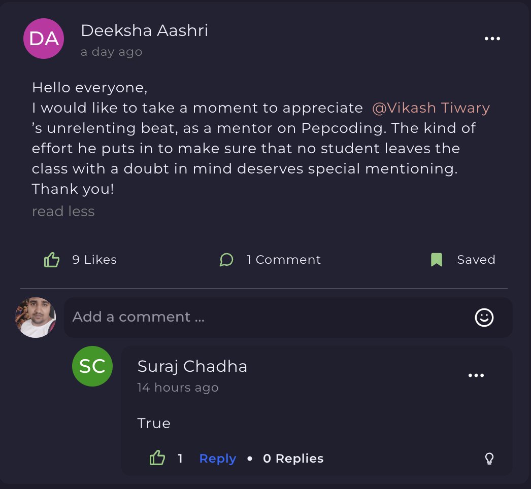 Vikashtwts's tweet photo. Nothing gives more #happiness than when your students are left with no doubts at the end of the class.
#Teaching is surely an art.
.
.
.
.
#teachers #teaching #dsa #dsacoding #instructor #mentor #pepcoding #100daysofcode #nados #pepcoder #students #art
#DSAmentor https://t.co/szJuVs76Qk