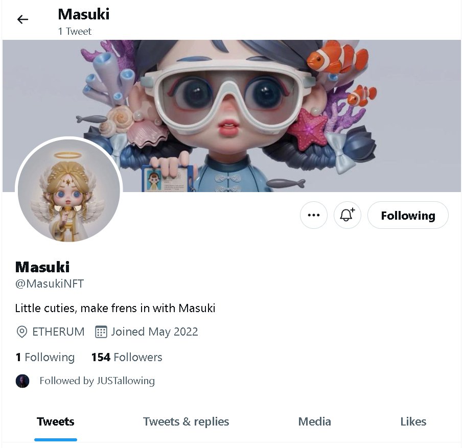 chicalltreta's tweet photo. @MasukiNFT early bird https://t.co/wmH3hZKddg