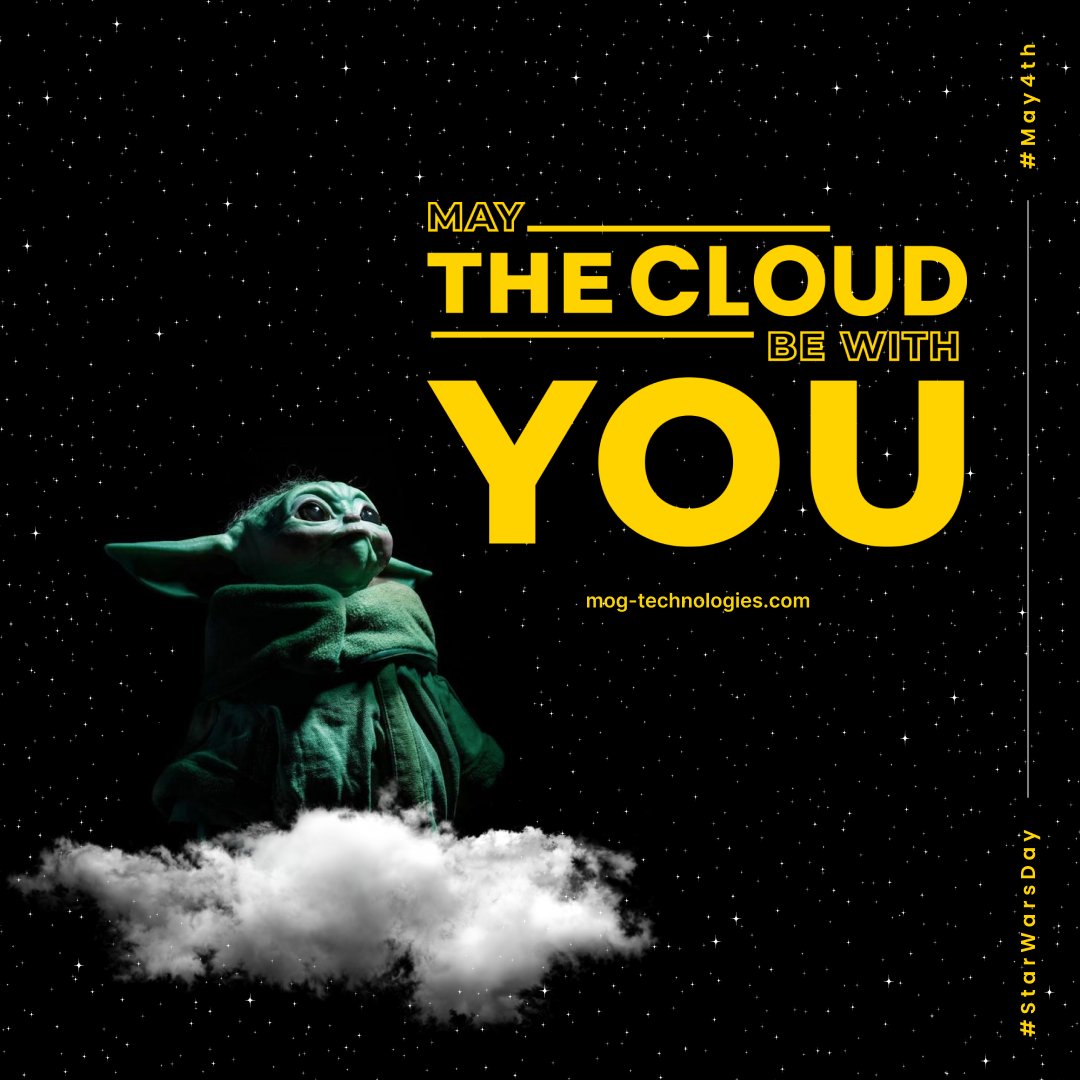 The Force is strong with those who move the Cloud. ☁️🦾 Happy #StarWarsDay!

#may4th #maythefourth #maythe4th #cloudproduction #remoteproduction