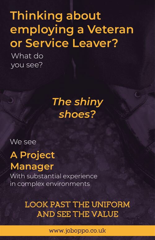 UKAUSVeteran's tweet image. “Veterans look smart, they’ll turn up on time, are well organised, loyal &amp;amp; you can save money on NI contributions by employing them.”🙄
Our partnered campaign with @clearchanneluk begins in ernest today &amp;amp; we encourage other Veterans and Service Leavers to help #ChangeTheNarrative