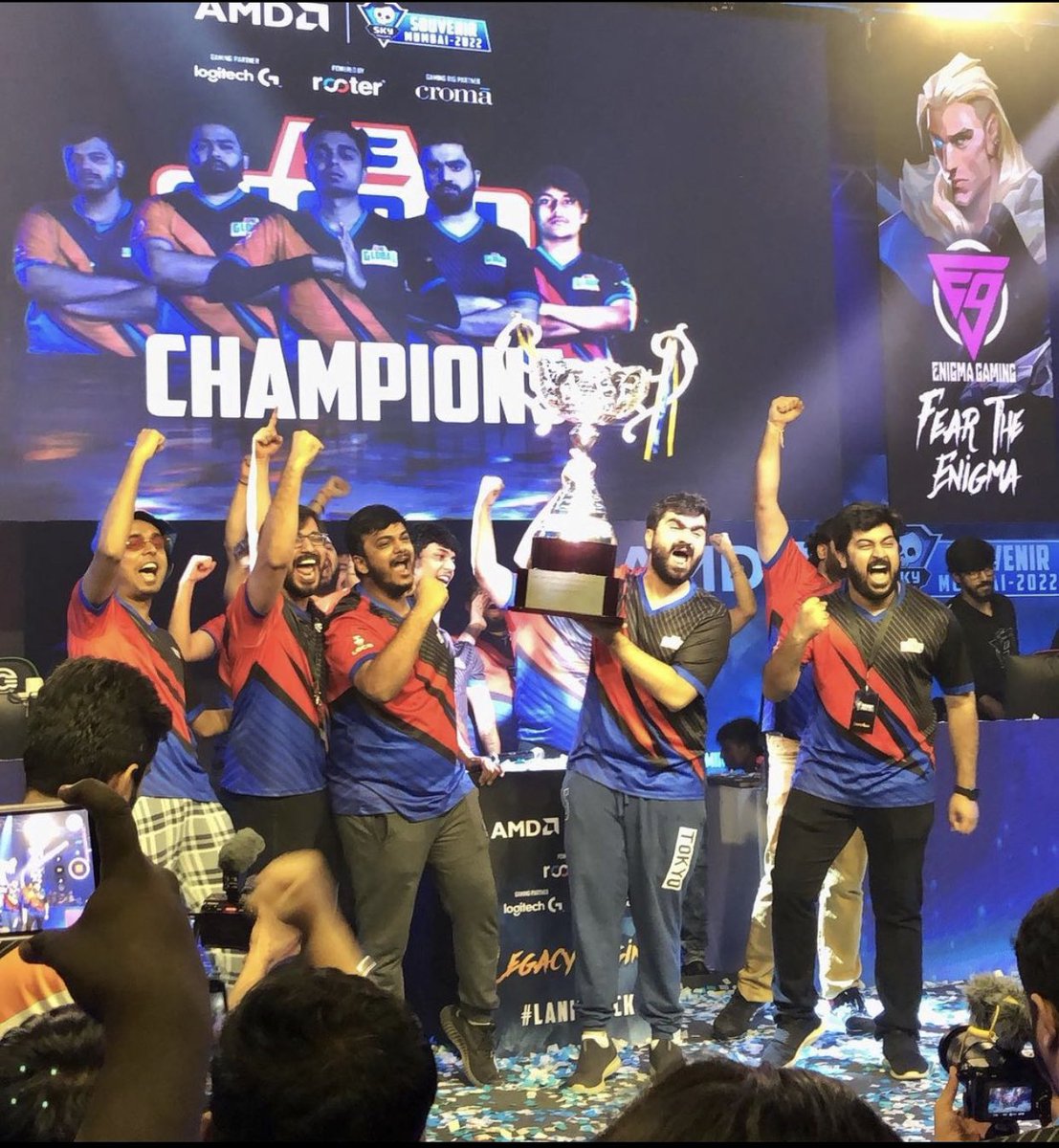 mohitisraney's tweet photo. Thank you for bringing this home @GlobalEsportsIn
Legacy Begins @skyesportsindia
Super proud of the team β€οΈ
@GE_HellrangeR @skrossigg @AksKappa @skillzvalo @LightningFast07
#Valorant #LanIsBack https://t.co/o1vbBdn5ZI