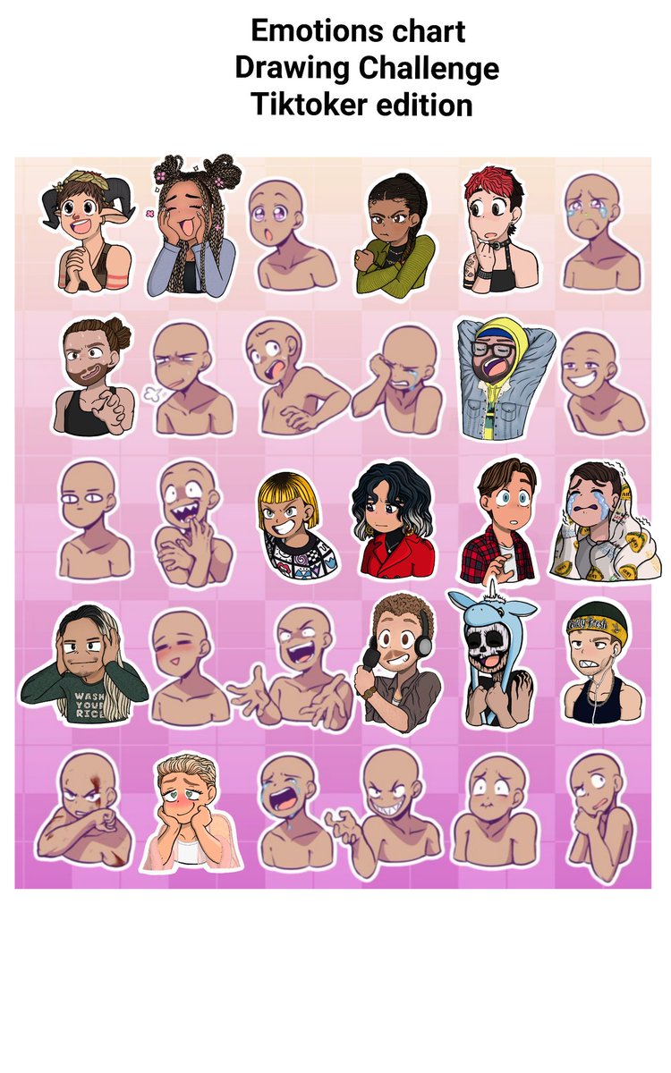 LittleMacgyver7's tweet photo. Next up for famous tiktokers on my drawing chart is Tom cardy. He makes some great videos and hilarious music, go check him out https://t.co/ljn9lYkx1J
#emotionschart #emotionsdrawchallenge #art #drawing #supportsmallartist #drawchallenge #tiktok https://t.co/HdGQGiJaFM