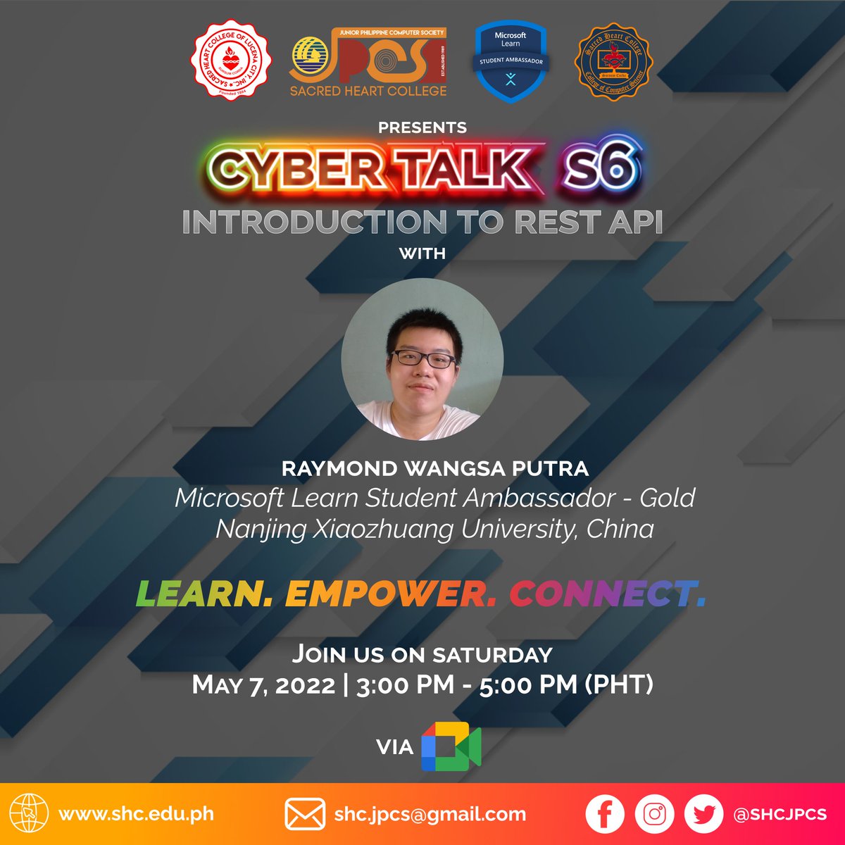 SHCJPCS's tweet photo. Register here: 
👉https://t.co/hvJfbbzz3a
👉https://t.co/hvJfbbzz3a
👉https://t.co/hvJfbbzz3a

#CyberTalkS6 #BeACyberCordian #SursumCorda #WhereLoveisService #MSFTStudentAmbassador https://t.co/W6o3y6UJW8