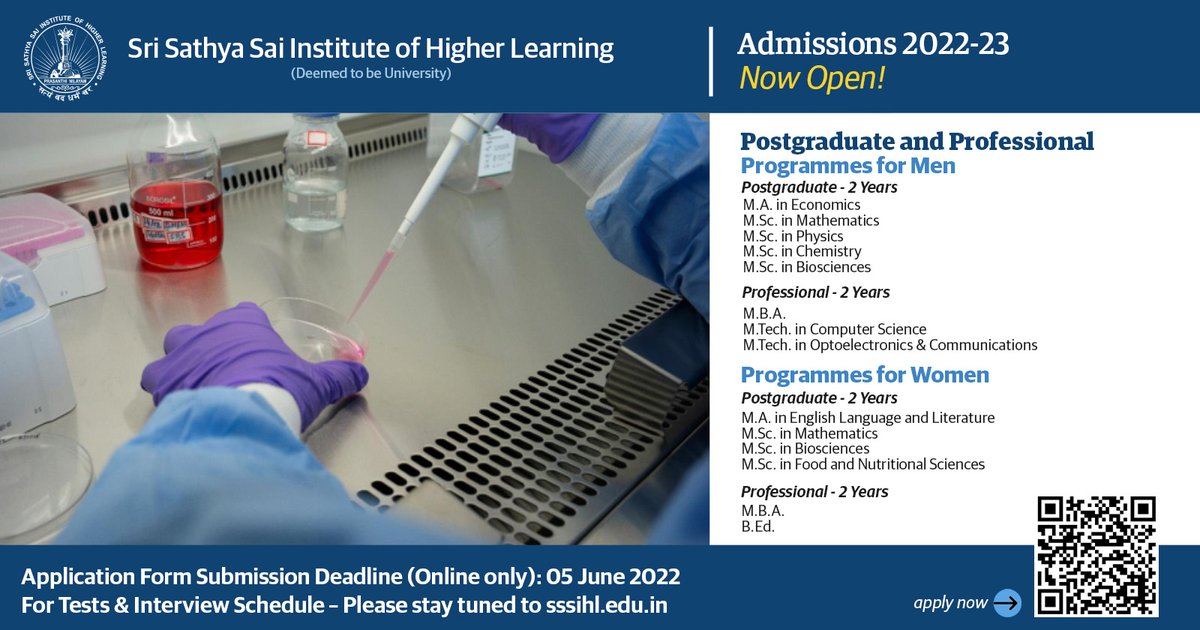 Sri Sathya Sai Institute of Higher Learning tweet media