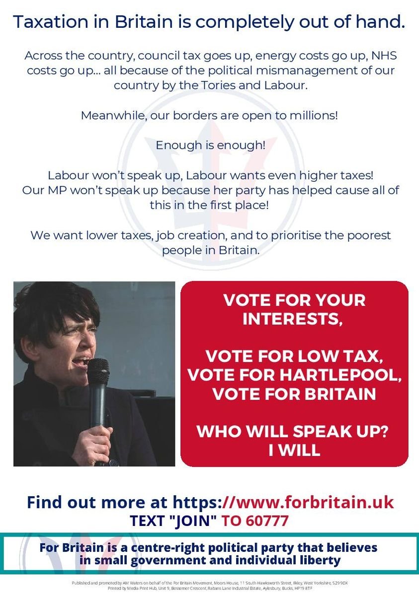 nomadic_hermit's tweet photo. De Bruce Ward, Hartlepool... Vote for Anne Marie Waters on 5th May! 

https://t.co/yl6oRfLGK0

#DeBruce #Hartlepool #AnneMarieWaters #ForBritain #MakeAChangeFromTheSameOldTwo https://t.co/9QDZVCLWtv