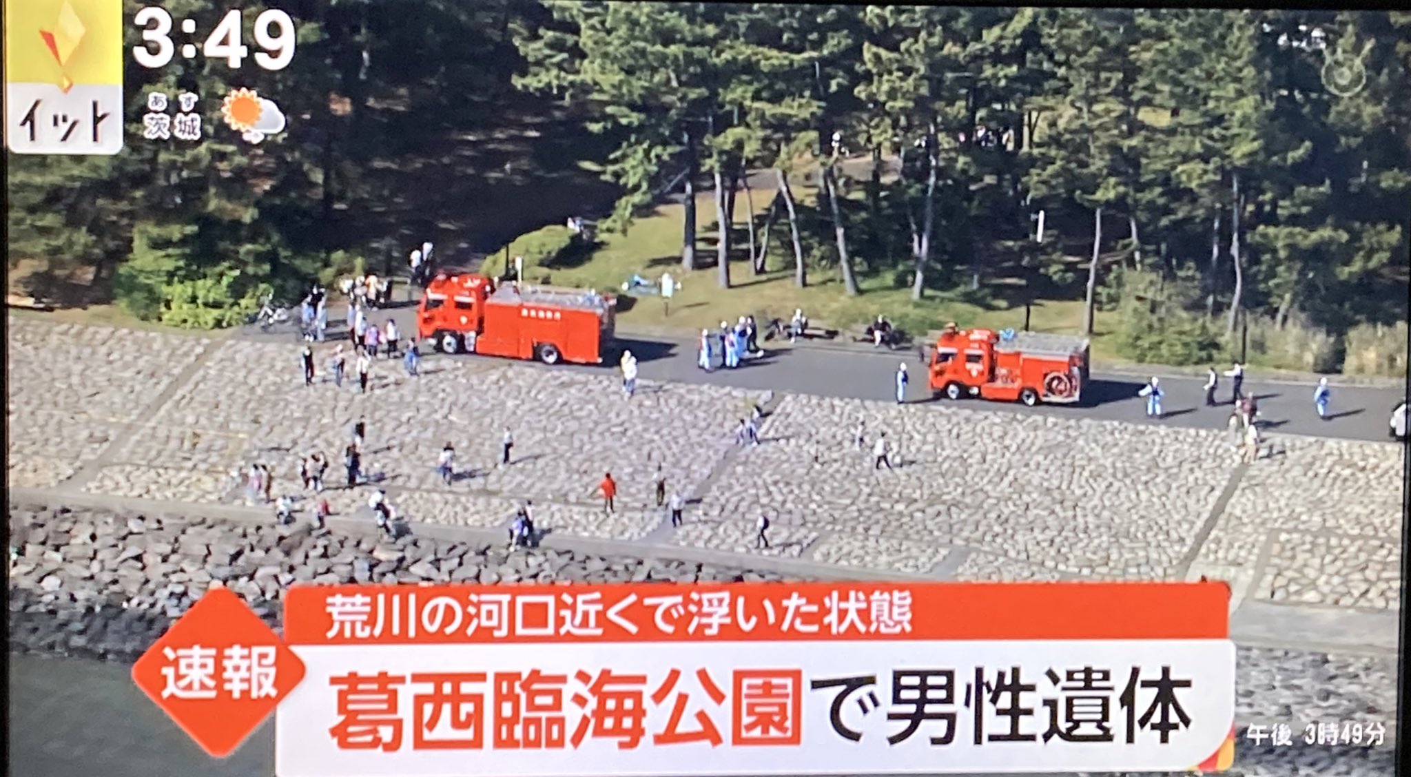 まこちん ふぇるすたっぺん ラヲタ 𝑵𝑬𝑾 公式 D 三 D ﾌｧｯ 葛西臨海公園の荒川河口付近で 遺体発見だと シーバス釣りポイントやん T Co 9su49o0eov Twitter