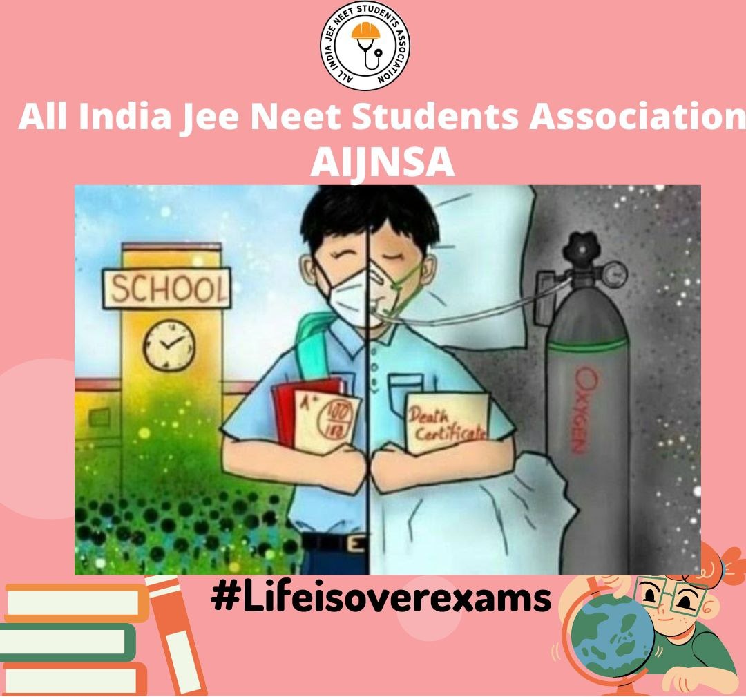 AIJNSA_official's tweet photo. Fight is not over yet.
Students will not keep silent.

Everyone will raise their voices with 
AIJNSA for our innocent baord students.

Exams in COVID time is not at all safe.

#cancelboardexams2022 https://t.co/YPajJQOJvY