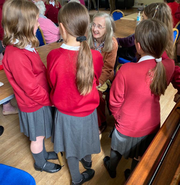 HalterworthPri's tweet photo. Yesterday @musicallibrown &amp; our choir visited Open Gate Stroke Club to entertain members with a selection of lively songs! After 3 years since our last visit they thoroughly enjoyed the chance to get to know each other. Lovely to be able to get back out into the community again! https://t.co/S7oiZYvarD