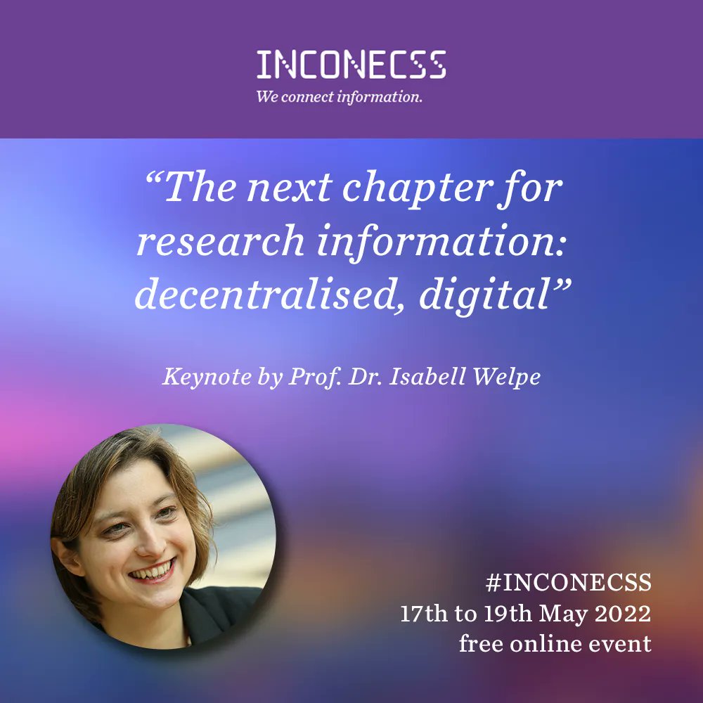 ZBW_MediaTalk's tweet image. Keynote-Sprecherin der kommenden #INCONECSS Konferenz (17. – 19. Mai 2022) ist Prof. Dr. Isabell Welpe. Alle Infos: inconecss.eu/keynote/