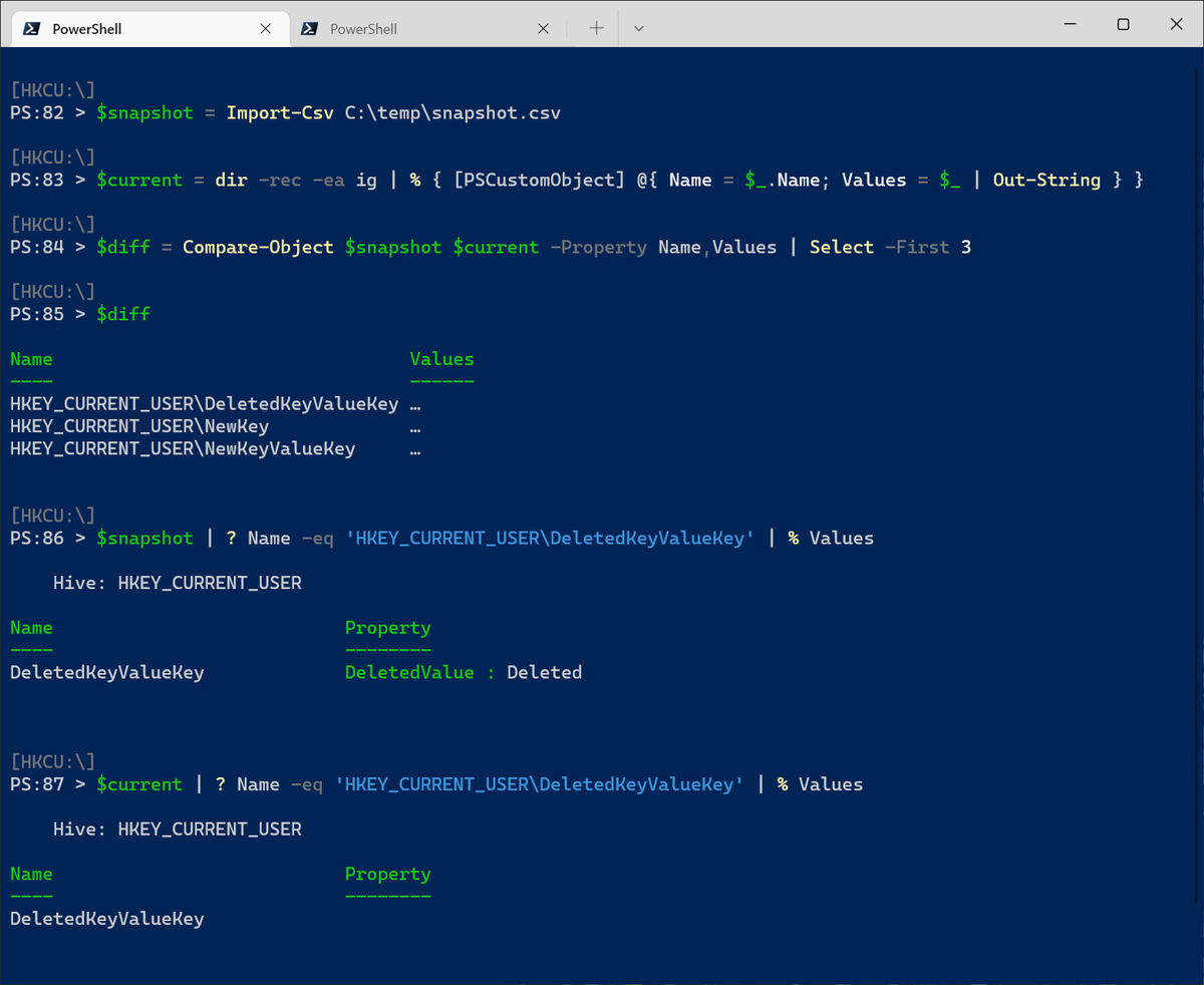 Lee_Holmes's tweet photo. @mOjO_mOjO_mOjO @SwiftOnSecurity Even your cynicism can't keep PowerShell down. https://t.co/4WbK1EV5Xr