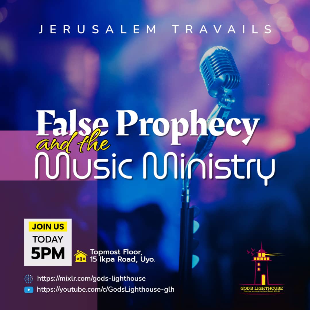 Godslighthouze's tweet photo. Jerusalem Travails:
False Prophecy & The Music Industry
Join us today, Wednesday, May 4th 2022
Time: 5:00 PM
#godslighthouse #glh #jerusalem #travails #music #ministry https://t.co/0YVQHGuZH0