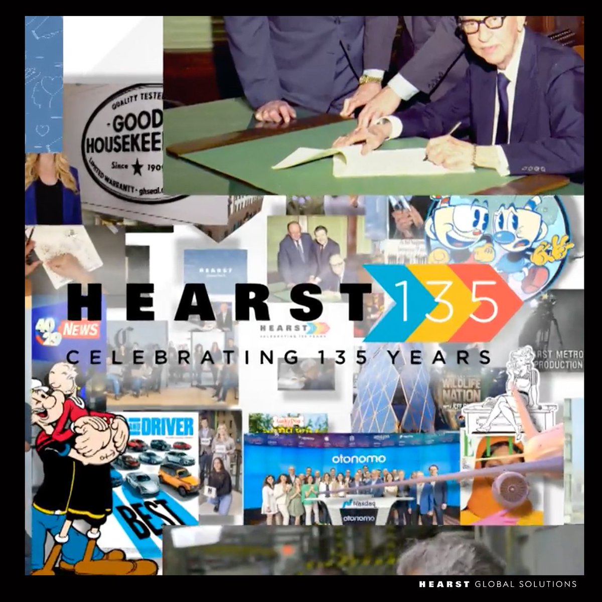 At Hearst, we are always moving forward. 135 years in business, generations of Hearst colleagues and a culture of innovation, storytelling and service to our communities create countless milestone moments. bit.ly/3yaJsNx

#positivelyhearst #hearstglobalsolutions