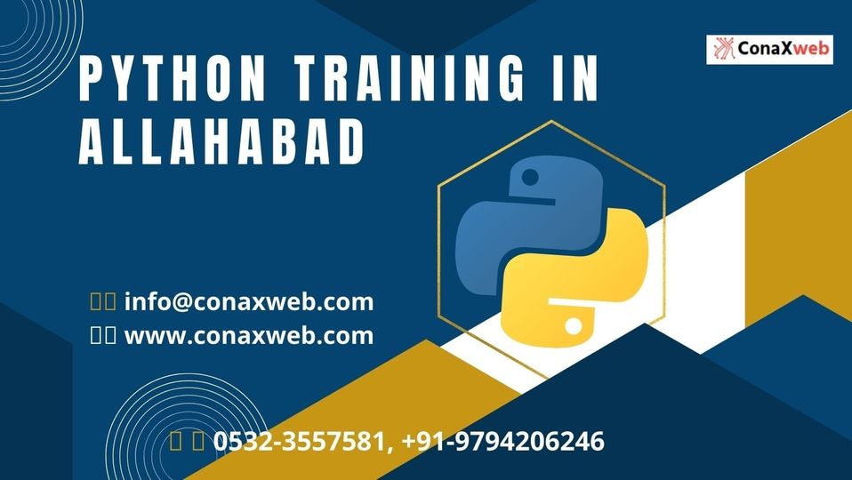 ConaXweb's tweet image. Python Training in Allahabad
👉📞 0532-3557581, +91-9794206246
👉📧 info@conaxweb.com
👉🌐 conaxweb.com/training/detai…
#python #pythonprogrmaming #Programming #Web #Development #Onlineclasses #offlineclasses #coaching #course #pythontainingclasses #Conaxweb #prayagraj