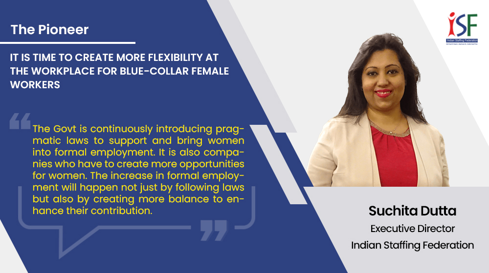 ISFederation's tweet photo. Suchita Dutta, Executive Director, @ISFederation, shared her views with The Pioneer on, It is time to create more flexibility at the workplace for blue-collar female workers
Read More : https://t.co/kV1veGK4ii
#staffingisgood #IT #opportunities #skills #job #isf #jobopportunities https://t.co/u4Y2cW2zdr