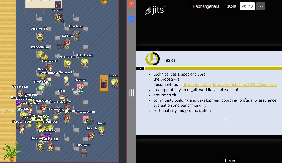 Busy virtual workshop meeting of the <a href="/OCR_D_community/">OCR-D</a> coordination and implementation projects and the advisory board later today ocr-d.de/en/phase3