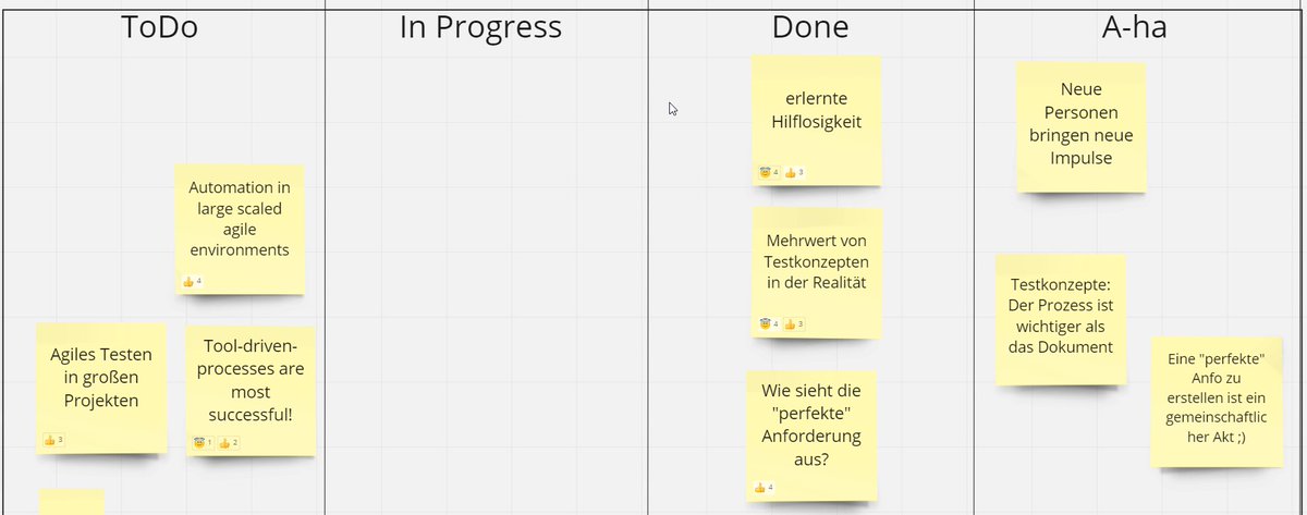 thomrinke's tweet image. Heute Morgen ein klasse #LeanCoffee beim #GermanTesting Day. Danke allen Teilnehmenden für die Perspektiven. 
Ich würde mich über einen regelmäßigen Austausch in diesem Format freuen.