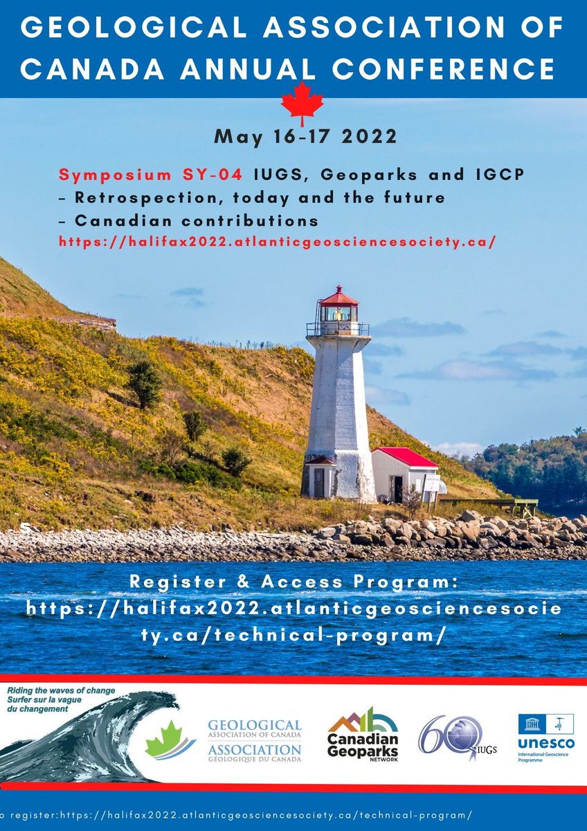 IUGS (@theiugs) on Twitter photo Only two weeks to go: Global geoscience at GAC MAC Halifax May 16-17 '22. Register now for the Symposium SY-04: IUGS, Geoparks and IGCP. Canada Retrospection, today and the future. For more info: iugs60.org/gac-symposium-โฆ
#geology #Canada <a href="/CanadaGeoparks/">The Canadian Geoparks Network</a> <a href="/unescoEARTH/">unescoEARTH</a> Only two weeks to go: Global geoscience at GAC MAC Halifax May 16-17 '22. Register now for the Symposium SY-04: IUGS, Geoparks and IGCP. Canada Retrospection, today and the future. For more info: iugs60.org/gac-symposium-โฆ
#geology #Canada <a href="/CanadaGeoparks/">The Canadian Geoparks Network</a> <a href="/unescoEARTH/">unescoEARTH</a>