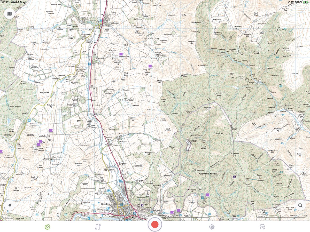 silverhills64's tweet photo. Amazingly still in #Peebles area - Milkieston Rings, a #contour #multivallate #hillfort standing 339m. Evidence of 6 #ramparts, #curvilinear #platforms #scoops and #ditches 2/3 phases of construction thoβ later heavily quarried/robbed
#HillfortsWednesday https://t.co/VEjqoZoxl5
