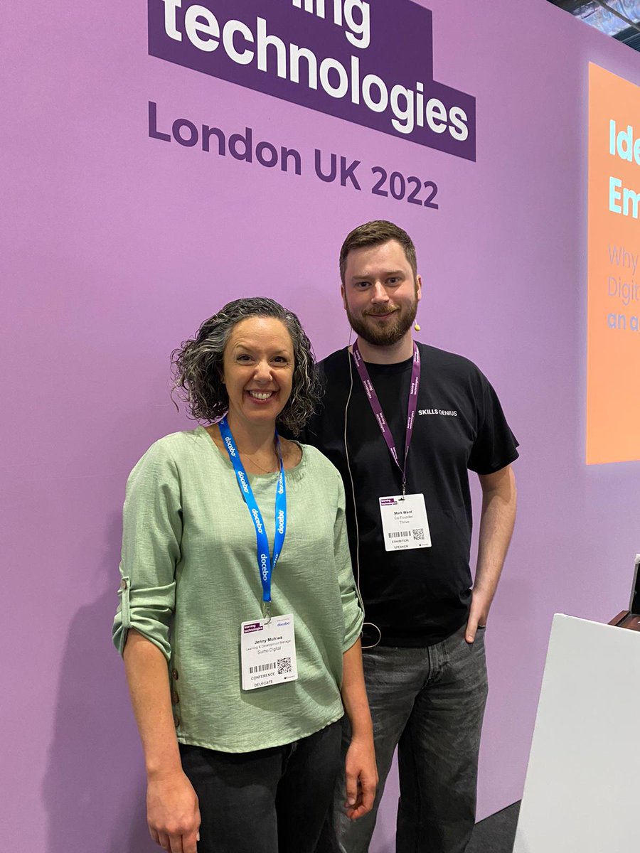 THRIVEwithus_'s tweet photo. WE'RE LIVE! 🎉
Happening in Theatre 5 at @LearnTechUK this very minute, Jenny and Mark are sharing with the world a new transformative way of managing skills in your organisation.
Get your skates on and don’t miss it!
#learningtechnologies #learningtechnologies2022 #skills https://t.co/3tgKcT8WIO