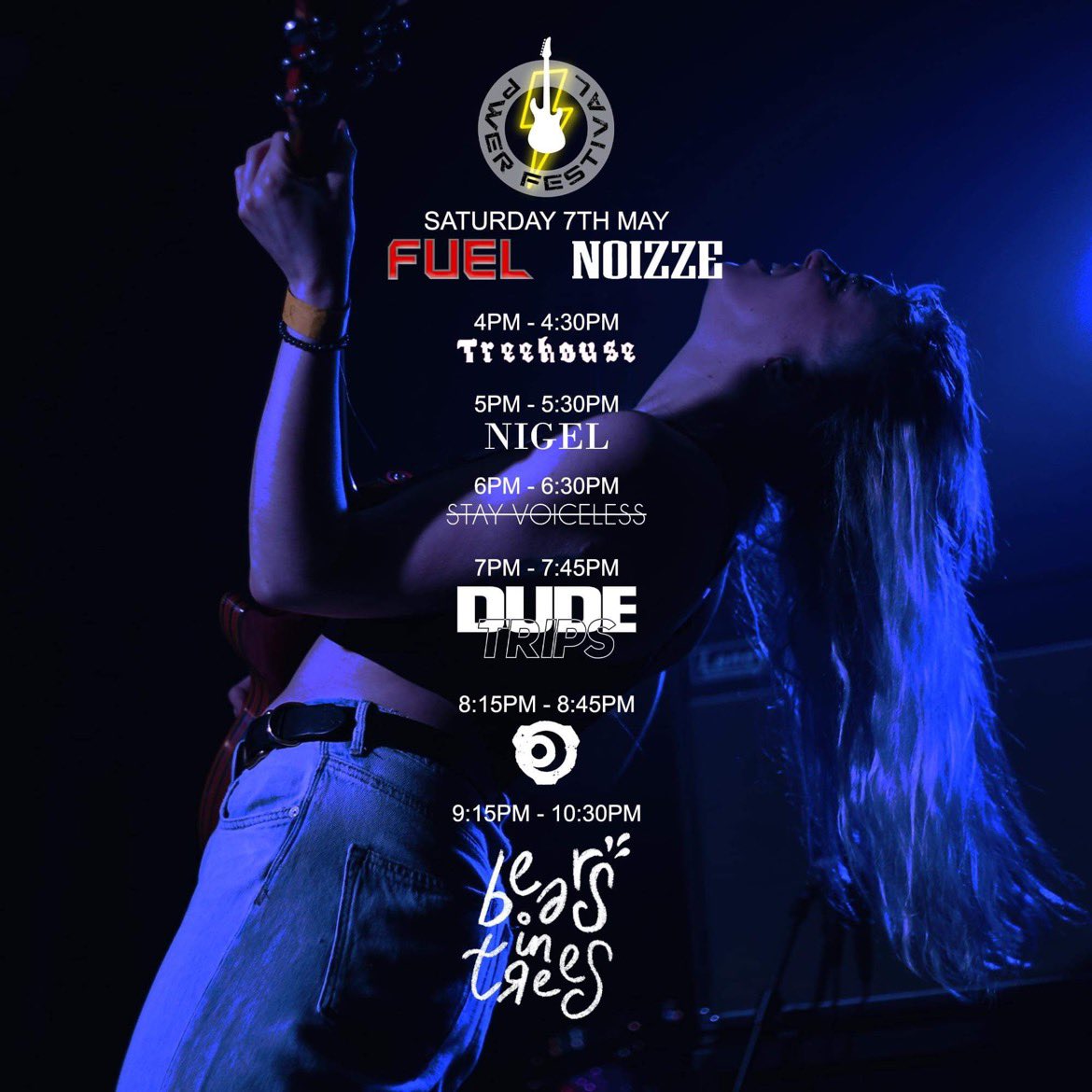 Lo and behold, the set times for our stage at <a href="/pwerfestival/">Pwer Festival</a> this weekend. It’s gonna be proper good.

Make sure to get down early, <a href="/TREEHOUSE_UK/">TREEHOUSE</a> are going to knock you silly.