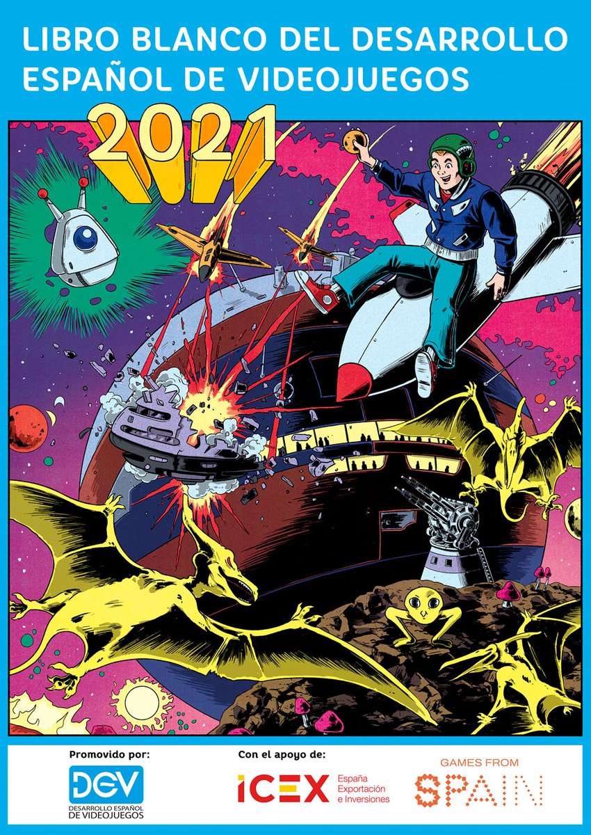 Ya podéis descargar el #libroblancoDEV 2021, con los datos actualizados de la industria española de desarrollo de videojuegos📊🎮
👉dev.org.es/libroblancodev…