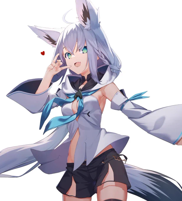 白上フブキ
#絵フブキ 