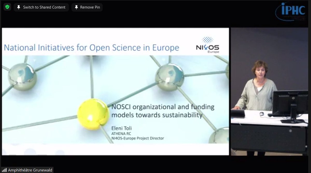 Now @elentoli (<a href="/athenaRICinfo/">Athena RC</a>) presenting National #OpenScience Cloud Initiatives organizational and funding models towards sustainability in #EOSCRegional22.
#NI4OS_eu <a href="/NI4OS_eu/">NI4OS Europe</a> #EOSC #SoutheastEurope