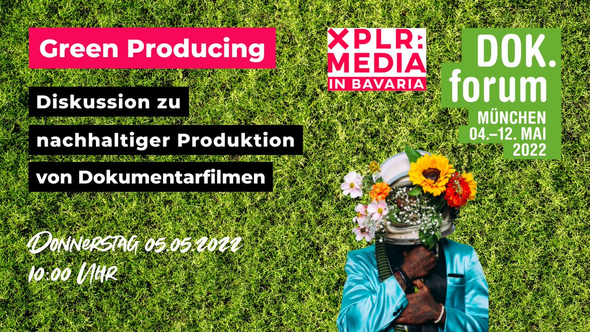 XPLRMedia's tweet photo. Endlich wieder @dokforum München.
Am Donnerstag diskutieren wir zusammen mit Expert:innen grüne Chancen & Herausforderungen für die Dokumentarfilmbranche.
Jetzt kostenlos registrieren (live und online): https://t.co/1yvLwOBAAg
#GreenProducing ♻️ https://t.co/XLwpPq4pb5
