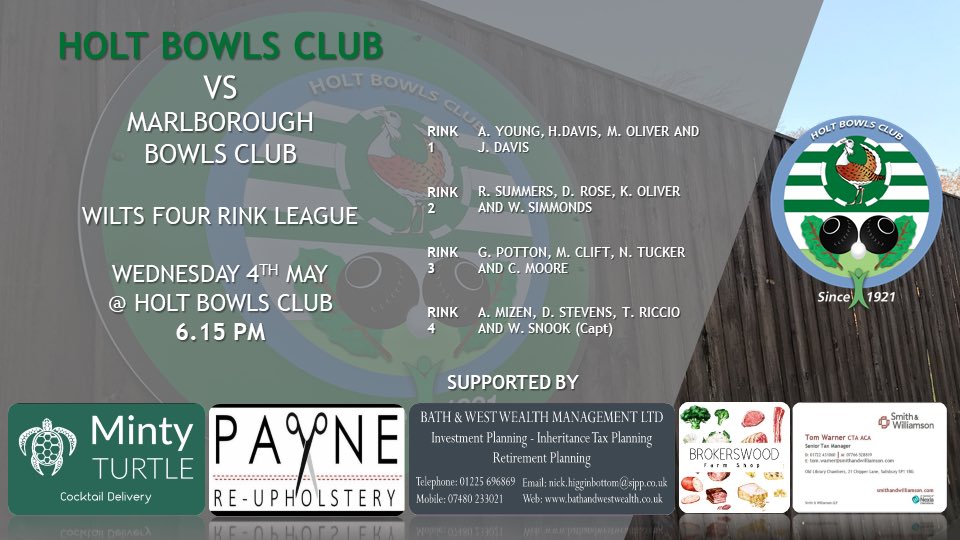 Holt Bowls Club tweet media