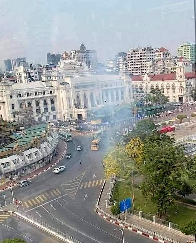 The Irrawaddy (Eng) (@irrawaddynews) on Twitter photo Fourteen urban guerrilla groups in Yangon have formed the Yangon Underground Association to step up their attacks on the military regime. The coalition has links to the parallel National Unity Government. (Photo: Yangon City Hall pictured on April 8.) #WhatsHappeningInMyanmar Fourteen urban guerrilla groups in Yangon have formed the Yangon Underground Association to step up their attacks on the military regime. The coalition has links to the parallel National Unity Government. (Photo: Yangon City Hall pictured on April 8.) #WhatsHappeningInMyanmar