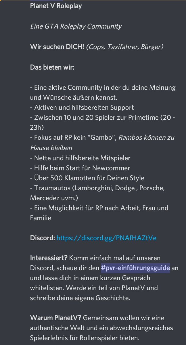 Ruuyyx's tweet photo. https://t.co/EcskfDtQWL

Schaut gern mal vorbei. In dem Projekt steckt ganz viel Liebe.
#GTARP  #germancommunity
#twitchstreamer https://t.co/pBULUP7pud