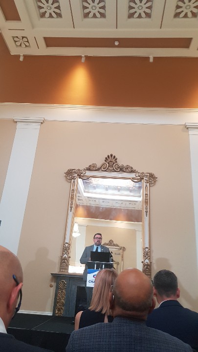 WorkCareWM's tweet image. Beautiful setting for Champions this month.  Well done to all involved in the restoration of Drapers Hall... #champsmay #drapershall