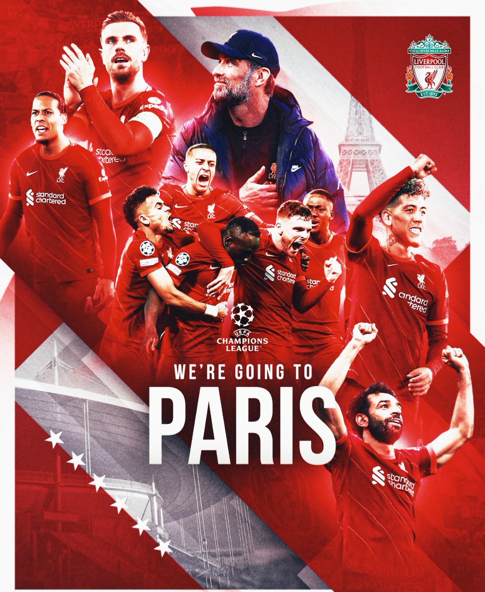 Oh what a night 🥳 what an incredible #team. #Liverpoolfc in the #ChampionsLeagueFinal. Amazing performance and first  team to reach the finals of all three cup competitions in the same season 🤩 #jurgenklopp - what a awesome manager 🔥