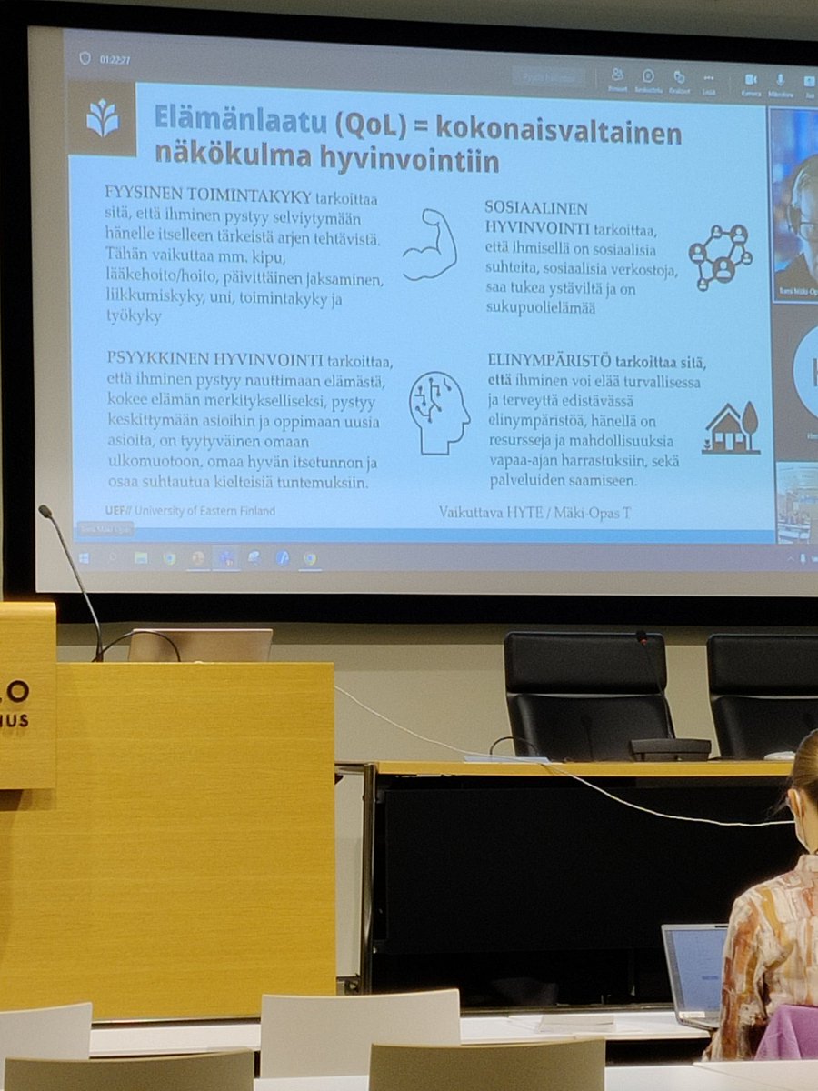 namisiemi's tweet photo. @temakinen puhumassa @Kuntaliitto terveysfoorumissa #hyten vaikuttavuudesta. Hybridi toimii, kiva olla livenä paikalla kuulemassa https://t.co/WQHbMx2QFd