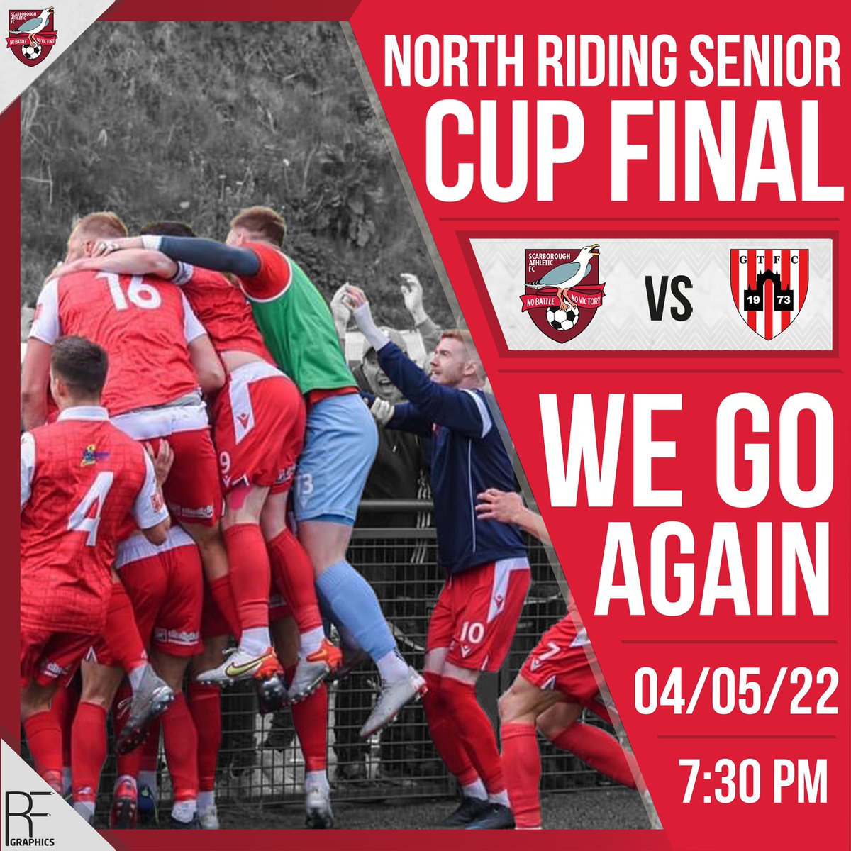 safc's tweet image. WE GO AGAIN! 🏆

Tonight Boro compete in the North Riding Senior Cup Final. 

Get down to the LNER York Community Stadium to back the boys again. 

PAY ON THE GATE- North Stand Ticket Office

Listen live on @ThisCoast Extra

Full match information: scarboroughathletic.com/news/north-rid…