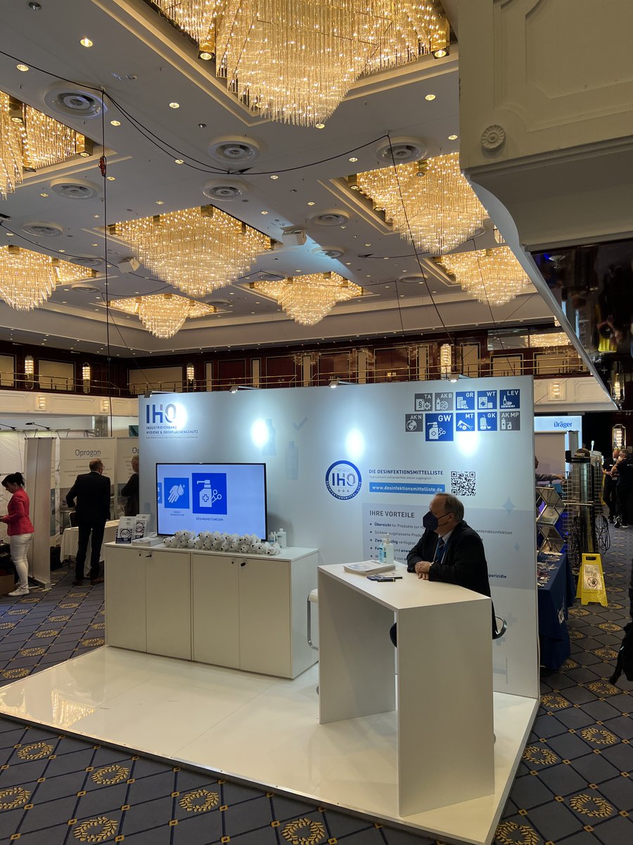 IHO_hygiene's tweet photo. Besuchen Sie uns heute noch auf dem 16. Kongress der Deutschen Gesellschaft für Krankenhaushygiene an unserem Stand C17. Wir zeigen Ihnen gern alle Vorteile unserer Desinfektionsmittelliste. #dgkh2022 #desinfektionsmittel #hygiene #krankenhaushygiene https://t.co/UvVCmVbiMT