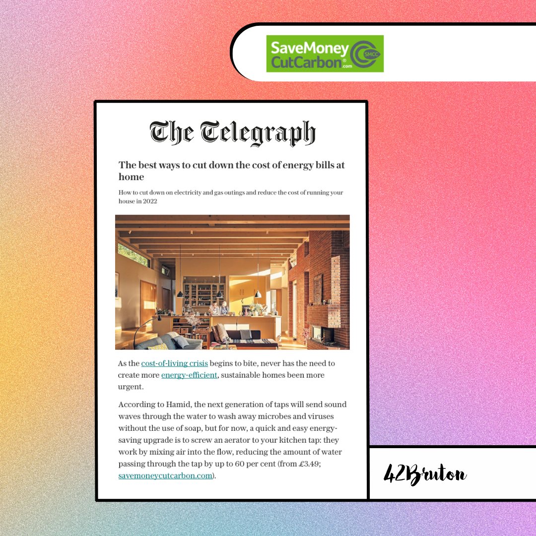 The #costofliving crisis is driving an urgent need for more #energy-efficient and #sustainable homes ♻️ 
 
Our client <a href="/SaveCutCarbon/">SaveMoneyCutCarbon</a> was featured in the <a href="/Telegraph/">The Telegraph</a> as part of the conversation surrounding the rise in household bills.
 
Read it here: telegraph.co.uk/family/life/be…