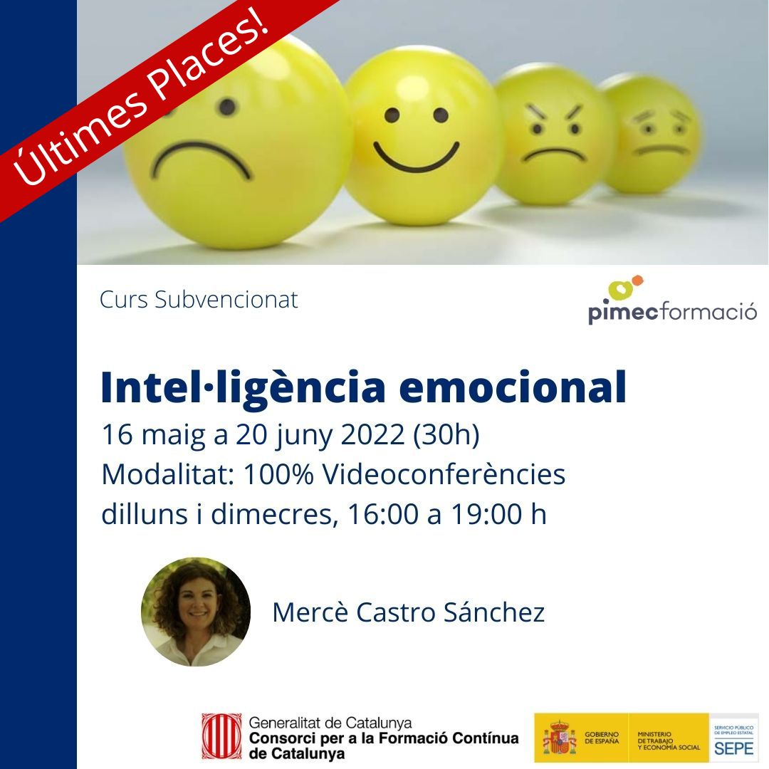 PimecFormacio's tweet image. 💥#UltimesPlaces:

🗣️Com #parlar en #públic👉bit.ly/3O5GoaT
🍱Manipulació d' #aliments👉bit.ly/3NKbt3M
💼#Negociació i tancament eficaç de vendes👉bit.ly/3xTNYQs
🧠🧡Intel·ligència #emocional👉bit.ly/3yeAwqm

No et quedis sense la teva plaça‼️