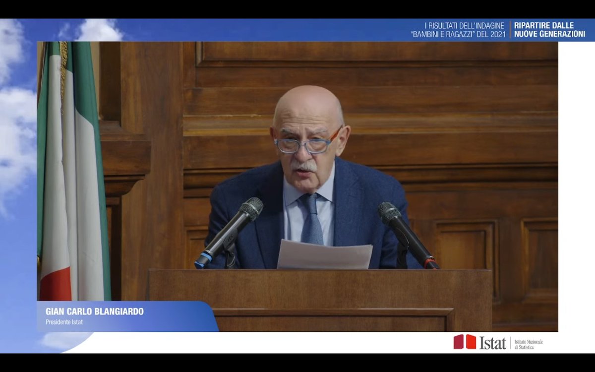 istat_it's tweet photo. #Blangiardo #istat 

"Mio auspicio è che difficoltà, bisogni e aspirazioni dei più giovani, tradotti in informazione statistica, possano trovare piena attenzione e adeguate risposte nell’organizzazione della società e nelle scelte politiche".
#IndagineBambiniRagazzi https://t.co/N8Qhx4VgSH