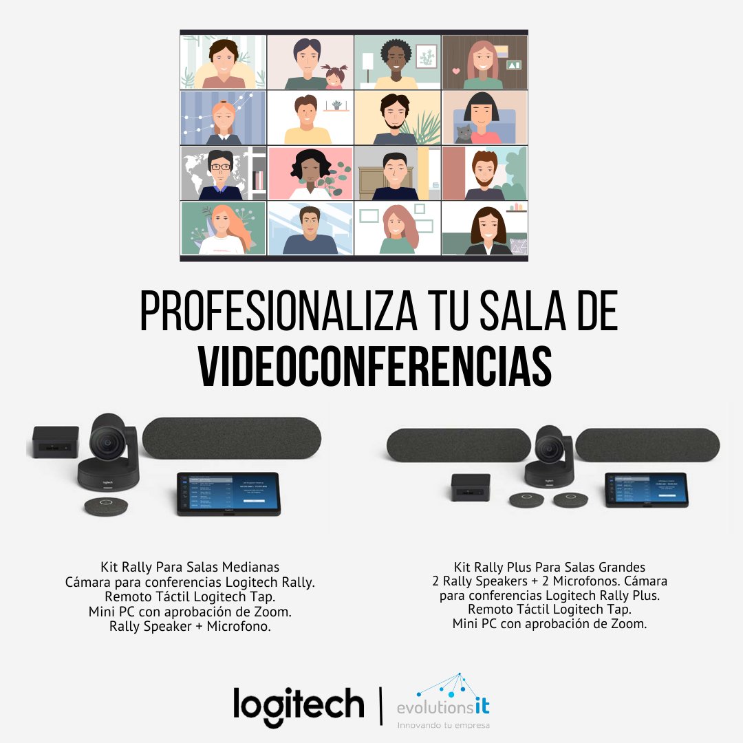 evolutions_it's tweet photo. Sistemas pre configurados para salas pequeñas, medianas y grandes.  

Queres aplicarlo en tu PyME u organización? 
👉Escribinos! ventas@evolutions-it.com

#Poly #Avaya #Logitech #VideoConferencia https://t.co/o6hzzwHB65